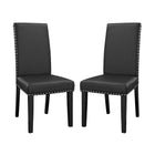 Modway Parcel Vinyl Dining Side Chair Set of 2  