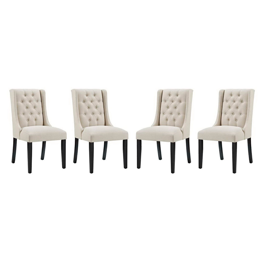 Modway Baronet Fabric Dining Chair Set of 4  