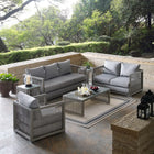 Modway Aura 6 Piece Outdoor Patio Wicker Rattan Set