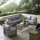 Modway Aura 6 Piece Outdoor Patio Wicker Rattan Set