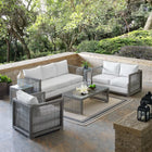 Modway Aura 6 Piece Outdoor Patio Wicker Rattan Set