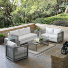 Modway Aura 6 Piece Outdoor Patio Wicker Rattan Set