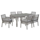 Modway Aura 7 Piece Outdoor Patio Wicker Rattan Set  
