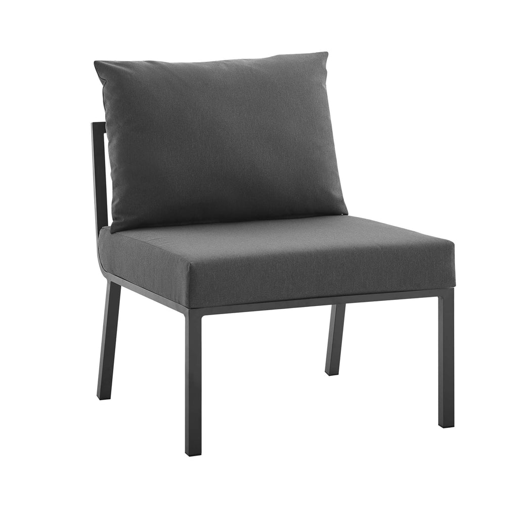 Modway Riverside Outdoor Patio Aluminum Armless Chair  