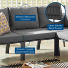 Modway Riverside Outdoor Patio Aluminum Armless Chair