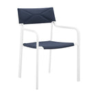 Modway Raleigh Stackable Outdoor Patio Aluminum Dining Armchair  