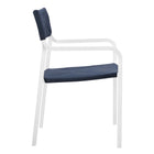 Modway Raleigh Stackable Outdoor Patio Aluminum Dining Armchair