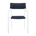 Modway Raleigh Stackable Outdoor Patio Aluminum Dining Armchair