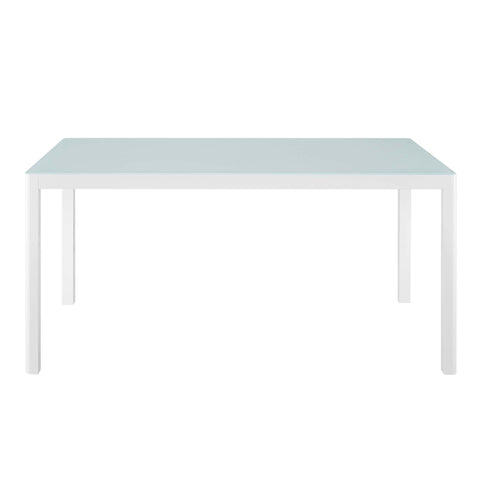 Modway Raleigh 59" Outdoor Patio Aluminum Dining Table  
