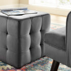 Modway Contour Tufted Cube Performance Velvet Ottoman
