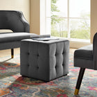 Modway Contour Tufted Cube Performance Velvet Ottoman
