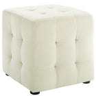 Modway Contour Tufted Cube Performance Velvet Ottoman  