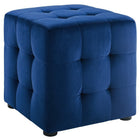 Modway Contour Tufted Cube Performance Velvet Ottoman  