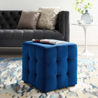 Modway Contour Tufted Cube Performance Velvet Ottoman