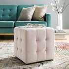 Modway Contour Tufted Cube Performance Velvet Ottoman