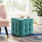 Modway Contour Tufted Cube Performance Velvet Ottoman