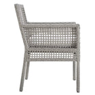 Modway Aura Outdoor Patio Wicker Rattan Dining Armchair Set of 4