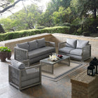 Modway Aura 4 Piece Outdoor Patio Wicker Rattan Set