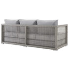 Modway Aura 4 Piece Outdoor Patio Wicker Rattan Set