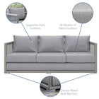 Modway Aura 4 Piece Outdoor Patio Wicker Rattan Set