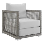 Modway Aura 4 Piece Outdoor Patio Wicker Rattan Set