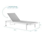 Modway Charleston Outdoor Patio Chaise Lounge Chair
