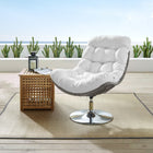 Modway Brighton Wicker Rattan Outdoor Patio Swivel Lounge Chair