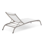 Modway Savannah Mesh Chaise Outdoor Patio Aluminum Lounge Chair