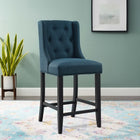 Modway Baronet Tufted Button Upholstered Fabric Counter Stool