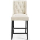 Modway Baronet Tufted Button Upholstered Fabric Counter Stool