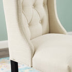 Modway Baronet Tufted Button Upholstered Fabric Counter Stool