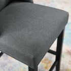 Modway Baronet Tufted Button Upholstered Fabric Counter Stool
