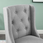 Modway Baronet Tufted Button Upholstered Fabric Counter Stool