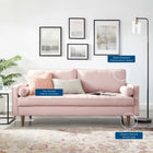 Modway Valour Performance Velvet Sofa