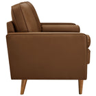 Modway Valour Tufted Vegan Leather Sofa