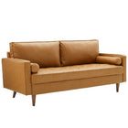 Modway Valour Tufted Vegan Leather Sofa  