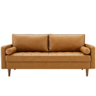 Modway Valour Tufted Vegan Leather Sofa