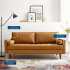 Modway Valour Tufted Vegan Leather Sofa