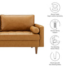 Modway Valour Tufted Vegan Leather Sofa