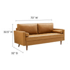 Modway Valour Tufted Vegan Leather Sofa