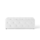 Modway Amour 48" Tufted Button Entryway Faux Leather Bench