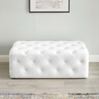 Modway Amour 48" Tufted Button Entryway Faux Leather Bench