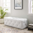 Modway Amour 48" Tufted Button Entryway Faux Leather Bench