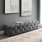 Modway Amour 72" Tufted Button Entryway Performance Velvet Bench