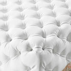 Modway Amour Tufted Button Large Square Faux Leather Ottoman
