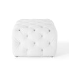 Modway Amour Tufted Button Square Faux Leather Ottoman
