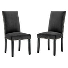 Modway Parcel Performance Velvet Dining Side Chairs Set of 2  