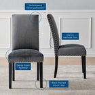 Modway Parcel Performance Velvet Dining Side Chairs Set of 2