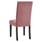 Modway Parcel Performance Velvet Dining Side Chairs Set of 2