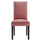 Modway Parcel Performance Velvet Dining Side Chairs Set of 2